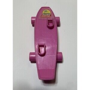 Vintage 80s Mattel California Dream Barbie Surf N Shop Accessory Pink Skateboard